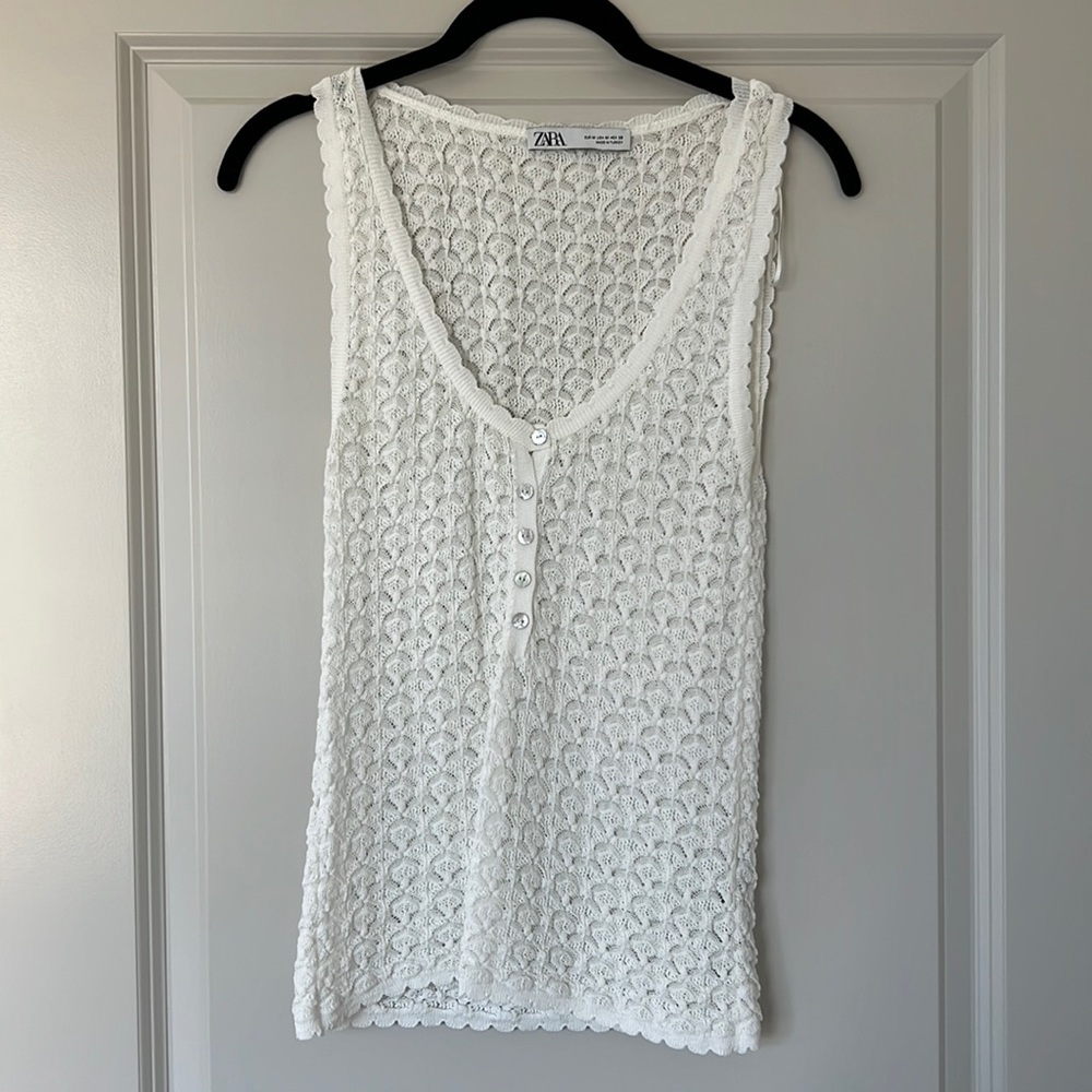Zara sheer tanktop